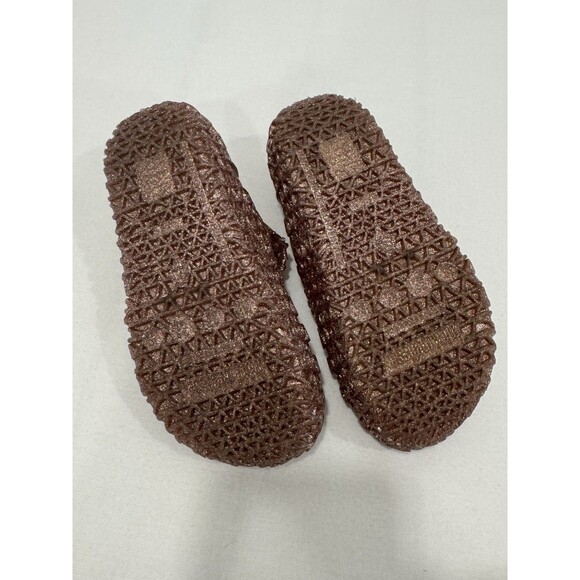 Mini Melissa Campana Rose Glitter Ballerina Flats Toddler Girls Kids Size 10 - Picture 4 of 4